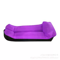 Сиреневая черная подушка