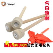 Núi hoang len cảm thấy trống quân đội trống chuyên nghiệp 5.5CM gỗ xử lý quân đội trống búa nhóm trống thanh trống nhạc cụ - Phụ kiện nhạc cụ