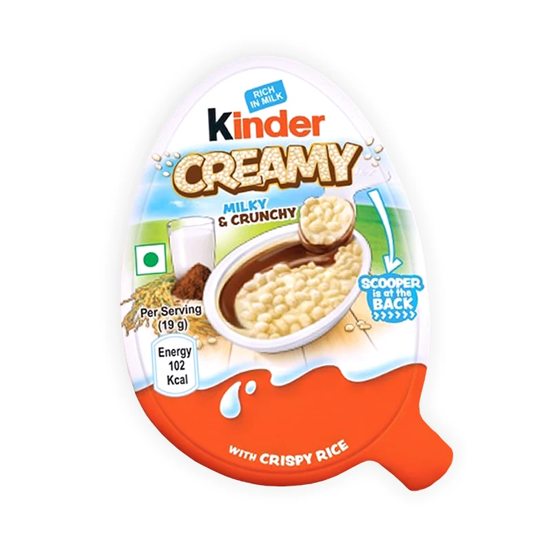 Шоколадный хрустящий снек (Kinder Kena Qiqu) 20 г×8, молочный шоколад с рисовыми шариками, версии с яйцом-игрушкой