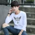 Đồ lót nhiệt Hàn Quốc phiên bản của xu hướng của sinh viên nam quần áo mùa thu áo sơ mi dài tay thanh niên phần mỏng trong mùa thu bên trong đáy áo áo giữ nhiệt nữ trung niên Áo ấm