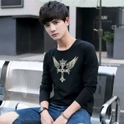 Đồ lót nhiệt Hàn Quốc phiên bản của xu hướng của sinh viên nam quần áo mùa thu áo sơ mi dài tay thanh niên phần mỏng trong mùa thu bên trong đáy áo