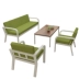 Ghế sofa công nghiệp gió hiện đại tối giản tiếp tân nội thất nhỏ ba bàn cà phê kết hợp sắt rèn văn phòng vải sofa