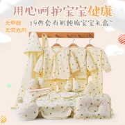 Bộ quần áo cho bé sơ sinh mùa thu đông 0-3 tháng 6 bông rằm cho bé