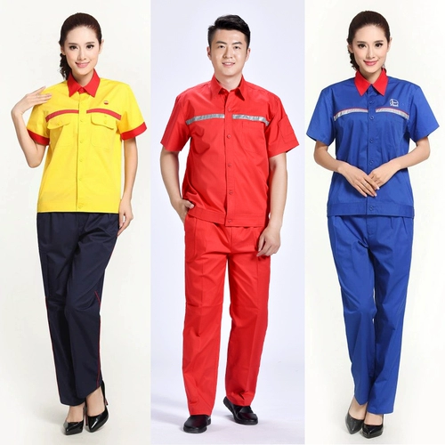 Летняя антистатическая летняя одежда для работы подходит для мужчин и женщин, короткий рукав