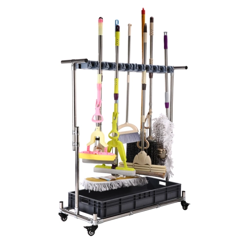 Швабра из нержавеющей стали, школьная метла, сушилка, система хранения