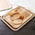 Ash khay vị trí hình chữ nhật bánh mì nướng bánh mì tấm đĩa ăn pallet gỗ gỗ quản lý Khay gỗ