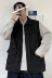Mùa hè in nhiều túi phiên bản Hàn Quốc của áo vest lỏng kiểu Hong Kong nam thương hiệu hip-hop retro áo khoác dụng cụ retro của Mỹ - Dệt kim Vest