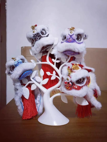 Lion Youth Edition Wake -Up Lion, Cai Cai Caiqi Mirror Lion Ship Black Console Office Art Office Office Art Gifts