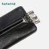 Hot air nam đa năng túi khóa 2019 xuân mới đơn giản mặt cắt dây kéo túi lưu trữ dài B63M9501 - Trường hợp chính ví móc chìa khóa nữ cá tính Trường hợp chính