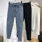 Cà vạt co giãn dây denim