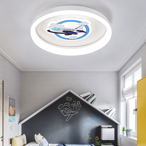 Креативный современный и минималистичный самолет для принцессы в форме сердца для детской комнаты, потолочный светильник, облако