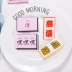 Acrylic văn bản nhãn hiệu huy hiệu kẹo màu Nhật Bản và Hàn Quốc cá tính văn bản trâm cô gái quần áo trang trí phụ kiện dễ thương