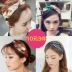 Hàn Quốc mặt tóc băng đô headband headband rộng bên dễ thương ngọt ngào làm tóc hoang dã Sen nữ siêu cổ tích net tóc đỏ