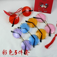 5 цветных круглых линз