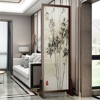 Gỗ nguyên khối kiểu Trung Quốc màn hình vách ngăn lối vào phòng khách gấp di động phong cách Trung Quốc mới chia phòng hiện vật phòng ngủ vách ngăn cnc phòng khách và bếp