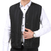 Mùa thu và mùa đông áo vest nam trung niên cha mặc vest nam vest vest cotton dày để giữ ấm cho đàn ông giản dị áo ba lỗ tập gym Áo vest cotton