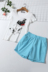 Giản dị phù hợp với nữ in ngắn tay T-Shirt + đàn hồi eo quần short chân rộng quần short mùa hè hai mảnh đặt 7C447 thời trang nữ Bộ đồ