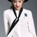 银杏 胸针 Nữ thời trang Hàn Quốc áo khoác đơn giản Áo cardigan pin cá tính khí chất trâm nhỏ - Trâm cài