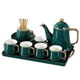 Чайный сервиз, комплект, глина, кофейный послеобеденный чай, заварочный чайник, европейский стиль, свадебный подарок