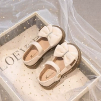 Детская обувь для принцессы для кожаной обуви, осенняя, мягкая подошва, популярно в интернете