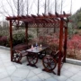 Sân đơn giản nho giá chống ăn mòn nhà gỗ đồ gỗ ngoài trời mới hoa đứng gazebo rắn gỗ bàn ghế ban công vườn leo lên bộ bàn ghế uống trà ngoài trời