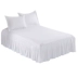 Màu trắng tinh khiết bông giường váy mảnh duy nhất tấm ga trải giường bao gồm giường phụ 200x220cm2x2.2m hai mét rộng giường bông