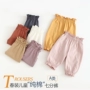 Quần short trẻ em mùa hè cotton mỏng bé nở 2019 quần áo trẻ em mới nước ngoài quần bé gái bảy điểm - Quần quần nỉ bé trai