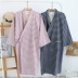 Nam giới và phụ nữ của các cặp vợ chồng áo bông mùa xuân và mùa hè phần dài Nhật Bản kimono han bông đôi gạc áo choàng tắm