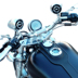 Harley xe máy âm thanh Bluetooth 12 V công suất cao không thấm nước sửa đổi loa đài phát thanh loa siêu trầm Mp3 SF loa xe máy Sừng xe máy