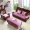 Kit mùa thu và mùa đông sang trọng màu đỏ rắn sofa gỗ đệm ngồi có thể ngả đệm băng ghế đệm đơn ba người kết hợp Trung Quốc có thể tháo rời và có thể giặt