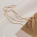 IU те же очки цепь висят шейки и та же самая маска -прилив золотой потоковой жемчужный цепь, декоративные женщины