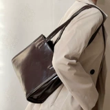 Весенняя летняя вместительная и большая ретро универсальная сумка на одно плечо, в корейском стиле, премиум класс, в западном стиле