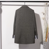 Демисезонный длинный пиджак классического кроя для отдыха, популярно в интернете, средней длины, по фигуре