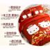 Hello Kitty bốn mảnh khăn trải giường đôi hoạt hình kỷ niệm dễ thương bông đỏ giường mới cưới - Bộ đồ giường bốn mảnh bộ chăn ga gối đệm cưới everon Bộ đồ giường bốn mảnh