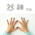 Phiên bản Hàn Quốc của gian hàng trang sức cầm tay hàng loạt lá kim loại ba vòng nối nữ chính hãng Hàn Quốc