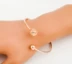 Tinh tế pha lê Châu Âu và Mỹ Nhật Bản và Hàn Quốc phiên bản của ngọt ngào đơn giản trang sức trang sức sinh viên bracelet trang sức mở vòng đeo tay nữ Hàn Quốc Vòng đeo tay Cuff