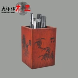 Красный высококлассный держатель для ручек, модная деревянная коробка для хранения, система хранения, украшение
