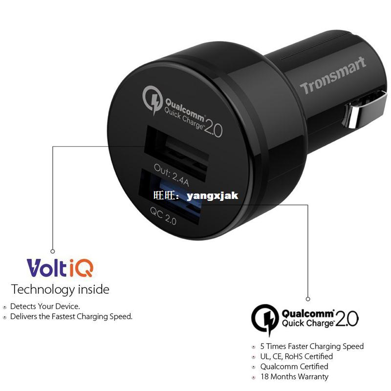 Fast charge что это. Qualcomm quick charge 2.0. Tronsmart зарядное устройство. Автомобильная быстрая зарядка. Зарядка автомобильная с Tape c.