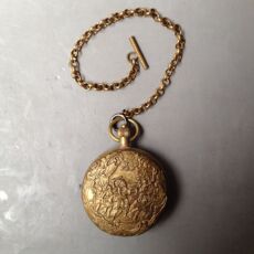 Винтажные карманные часы 瑞士的安哥拉斯铜怀表 双面开手动老式机械表 日月星辰西洋表