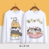 Mèo sân sau Áo phông Anime hoạt hình dài tay dễ thương demi Học sinh hai nhân dân tệ quanh quần áo nam nữ mùa thu sticker hoạt hình Carton / Hoạt hình liên quan