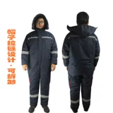 Холодная хлопчатобумажная куртка с кепкой с подключением к шляпе