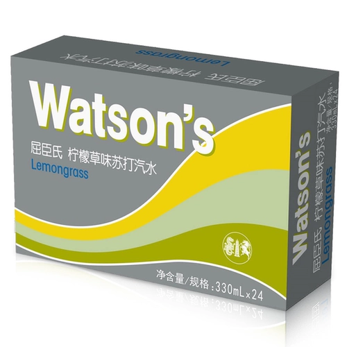 Гуандонг провинция Watsons Watsons содовая вода лимонная трава аромат 330 мл*24 бутылки с полной коробкой