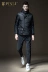 PINLI sản phẩm đứng cổ áo bông mỏng phù hợp với nam giới ấm áo khoác mùa thu và mùa đông xu hướng quần áo B174105447