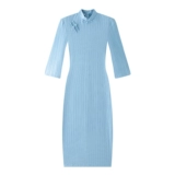 Легкое ципао, длинное винтажное платье, юбка, китайский стиль, коллекция 2023