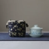 Bùn mùa xuân đặc biệt bông cotton đặt trà tách túi lưu trữ túi du lịch Đài Loan túi vải vừa túi vải bộ tách trà Trà sứ