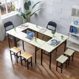 Складной стол прямоугольный тренировочный стол с ларьками на открытом воздухе столовая столовая столовая встреча Собственность компьютера Длинная полоса IBM Table