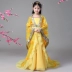 Em bé chaise longue đuôi bé Tang nữ công chúa cổ tích Hanfu Niangniang sân khấu trình diễn catwalk - Trang phục bộ trang phục múa bale đáng yêu Trang phục