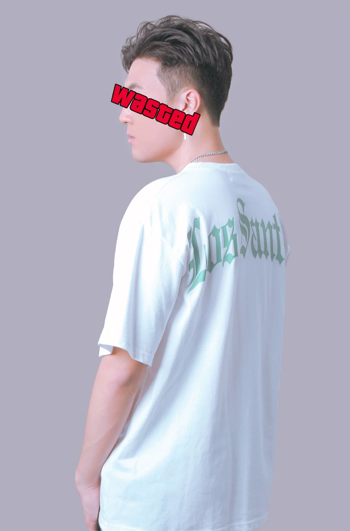 Chill47 вышивка Los Santos West Coast Bandit Bandling loose hip hop wind T-shirt