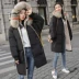 Anti-season 2018 mới áo cổ lông lớn xuống áo khoác nữ dài Hàn Quốc dày rộng lỏng lẻo cỡ lớn áo thời trang thủy triều Xuống áo khoác
