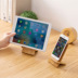 Bamboo tablet điện thoại đa chức năng giữ ipad đứng lười biếng Desktop rạp chiếu phim người giữ điện thoại sở hữu điện thoại di động - Phụ kiện điện thoại di động ốp lưng samsung a20 Phụ kiện điện thoại di động